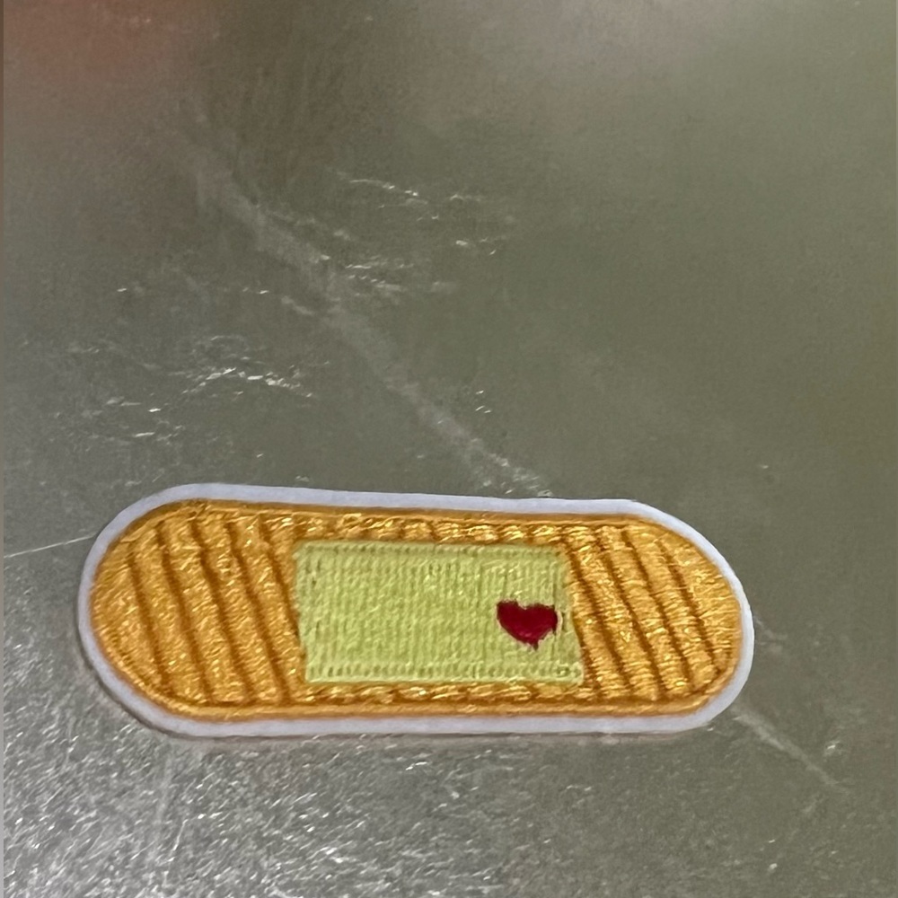 First Aid Themed Patch. Bandage w/ Heart